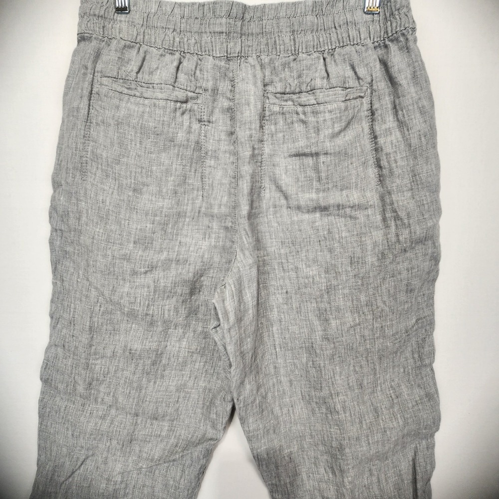 ATHLETA Cabo Linen Jogger Gray 100% Linen Exercise Yoga Pilates Size M - Picture 10 of 10